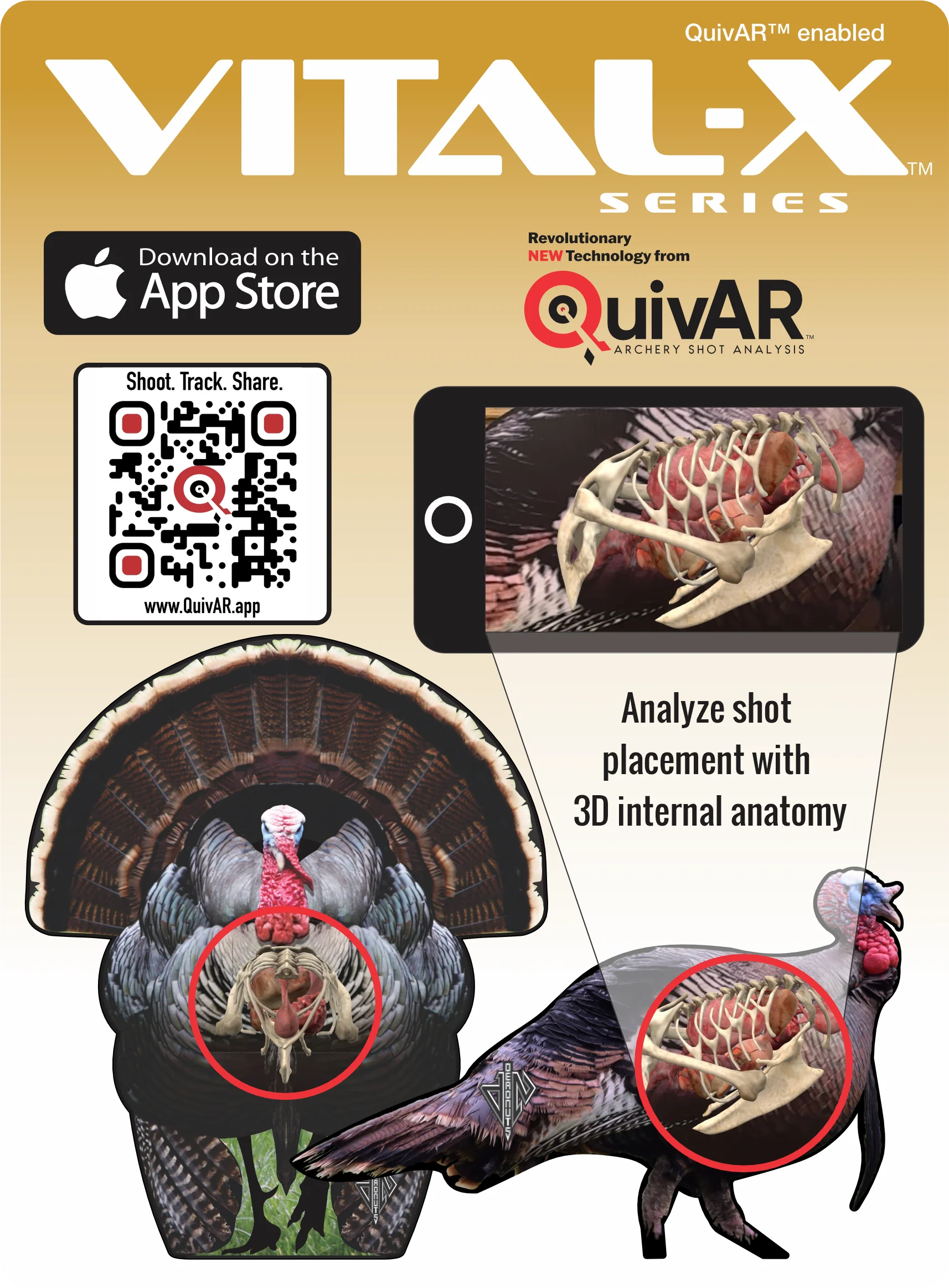 2D Tom Turkey Frontal & Broadside Targets Combo Pack - Image 4