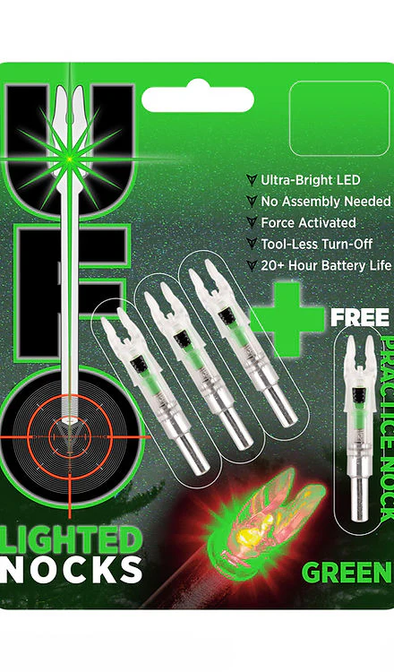 UFO LIGHTED NOCKS (3 pack)